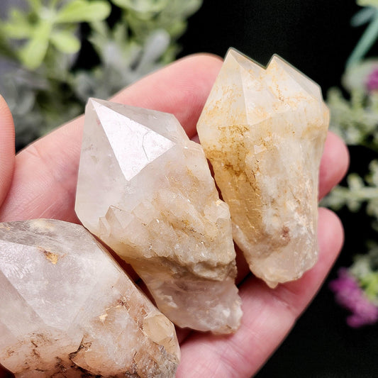 Pineapple Quartz Crystal, Madagascar Quartz Point