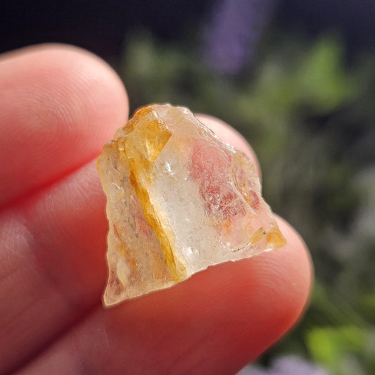 Golden Phenacite Crystal 2.7g, Nigerian Phenakite Specimen