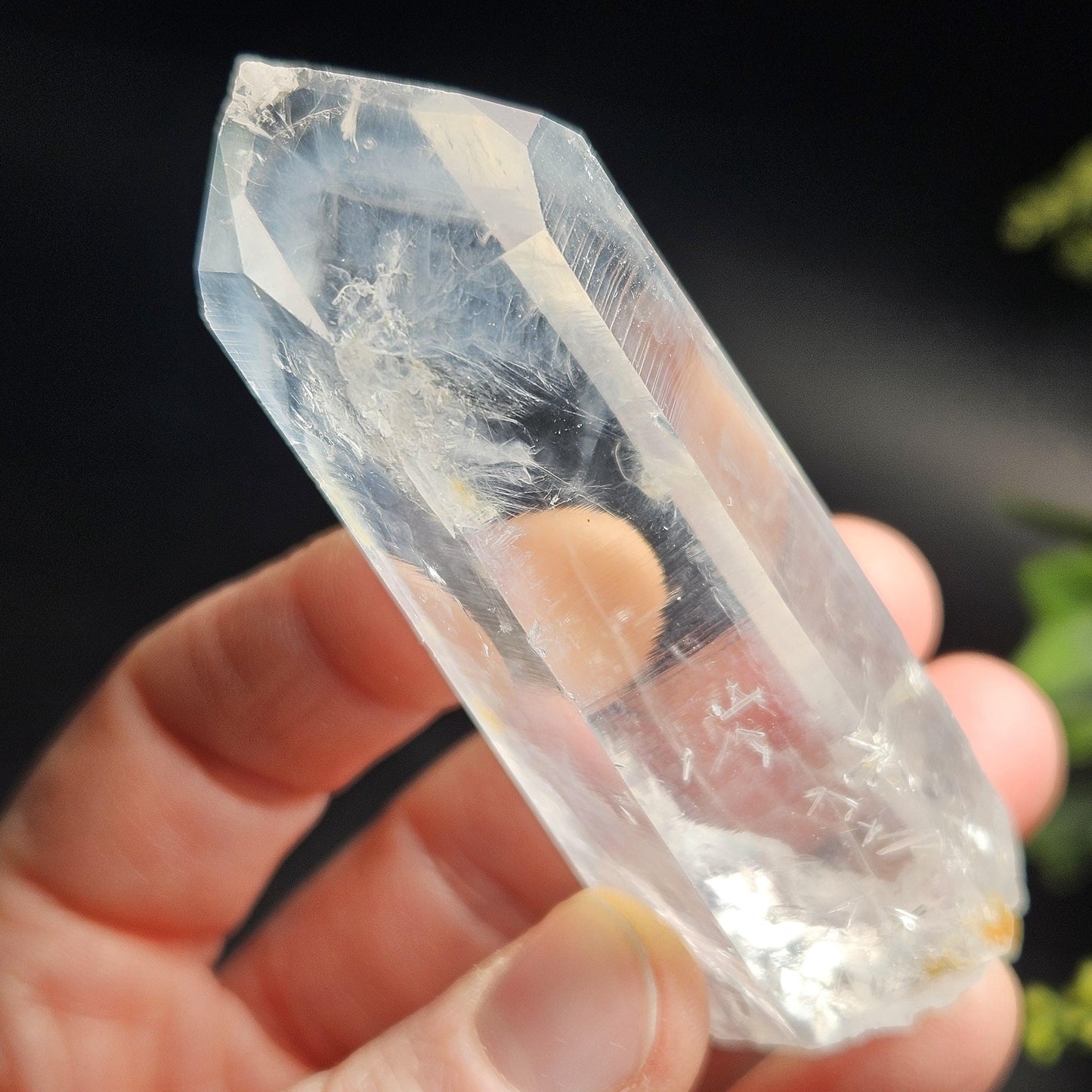 Blue Needle Colombian Quartz 79g, Colombian Crystal
