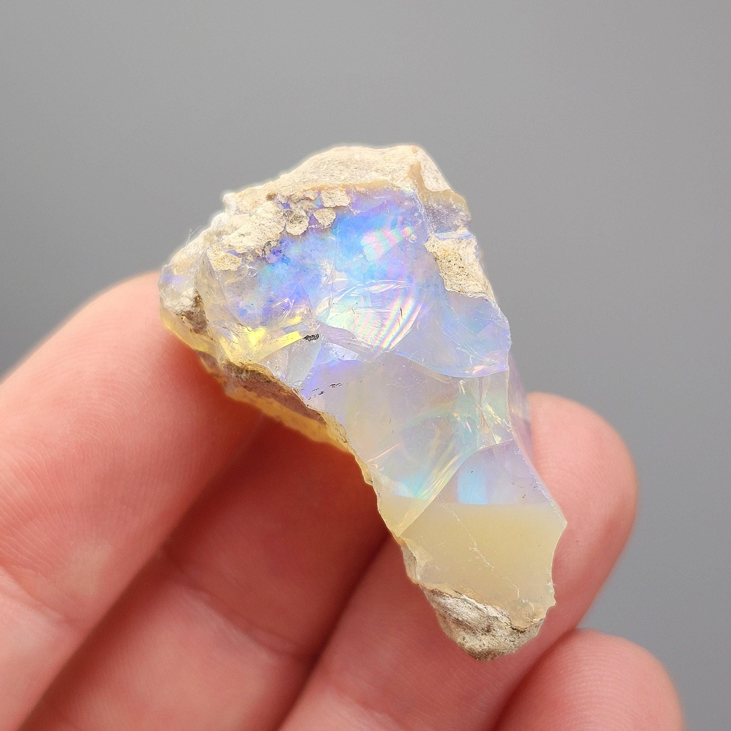 AAA Rainbow Opal 7.8g, Ethiopian Opal Gemstone