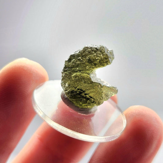 Genuine Moldavite Specimen 2.2g, Authentic Raw Moldavite Crystal