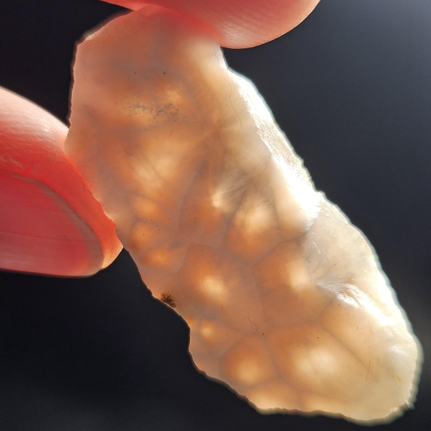 Pink Natrolite Crystal, (.75