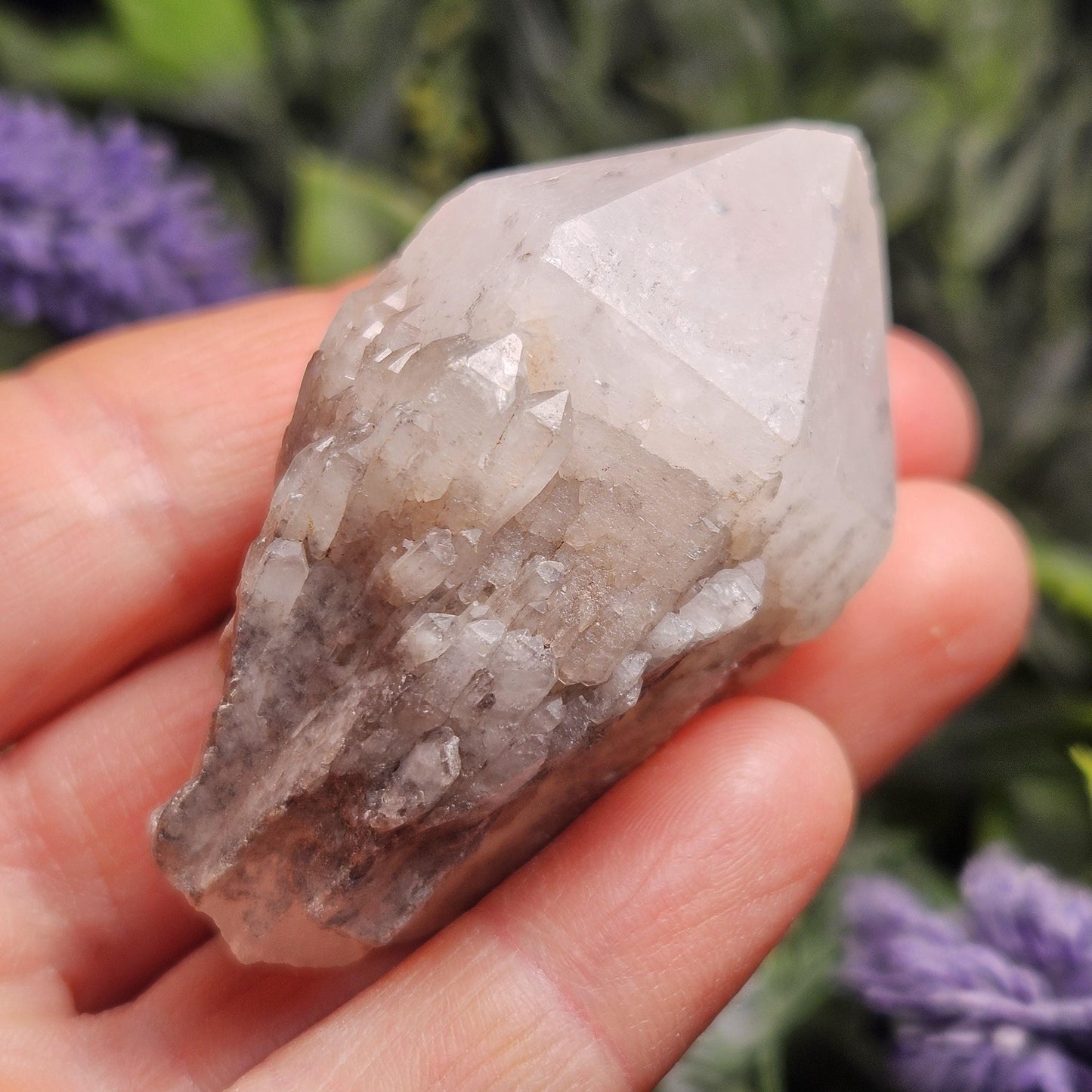 Pineapple Quartz Crystal, Madagascar Quartz Point