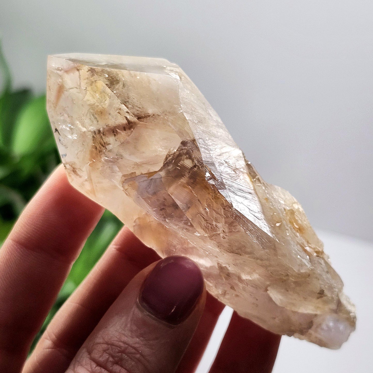 UV Phantom Amethyst Crystal 103g, Ultraviolet Phantom Quartz Specimen