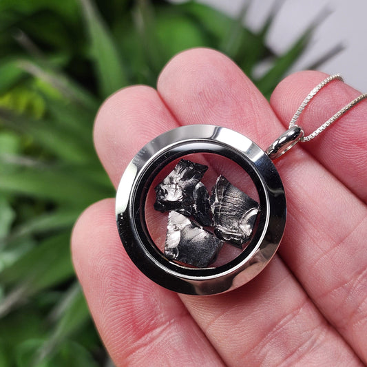 Shungite Pendant, Noble Elite Shungite Crystal Necklace