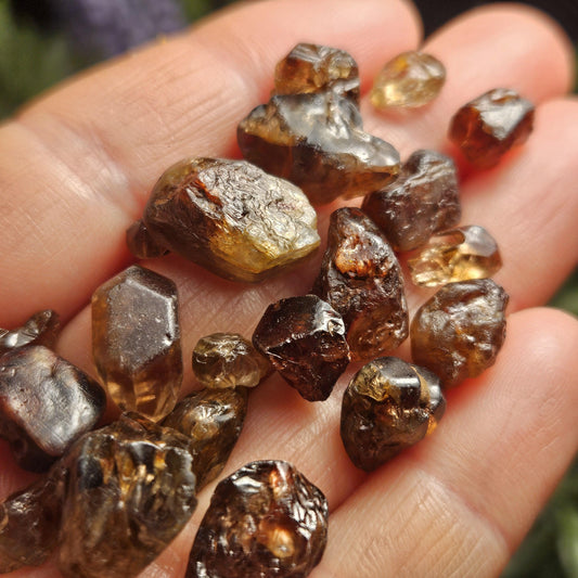 Champagne Zircon Crystal from Nigeria, Alluvial River