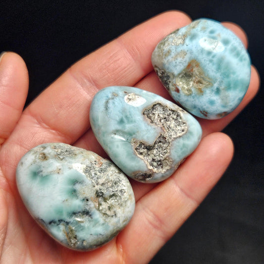 Larimar Tumbled Stone, 1