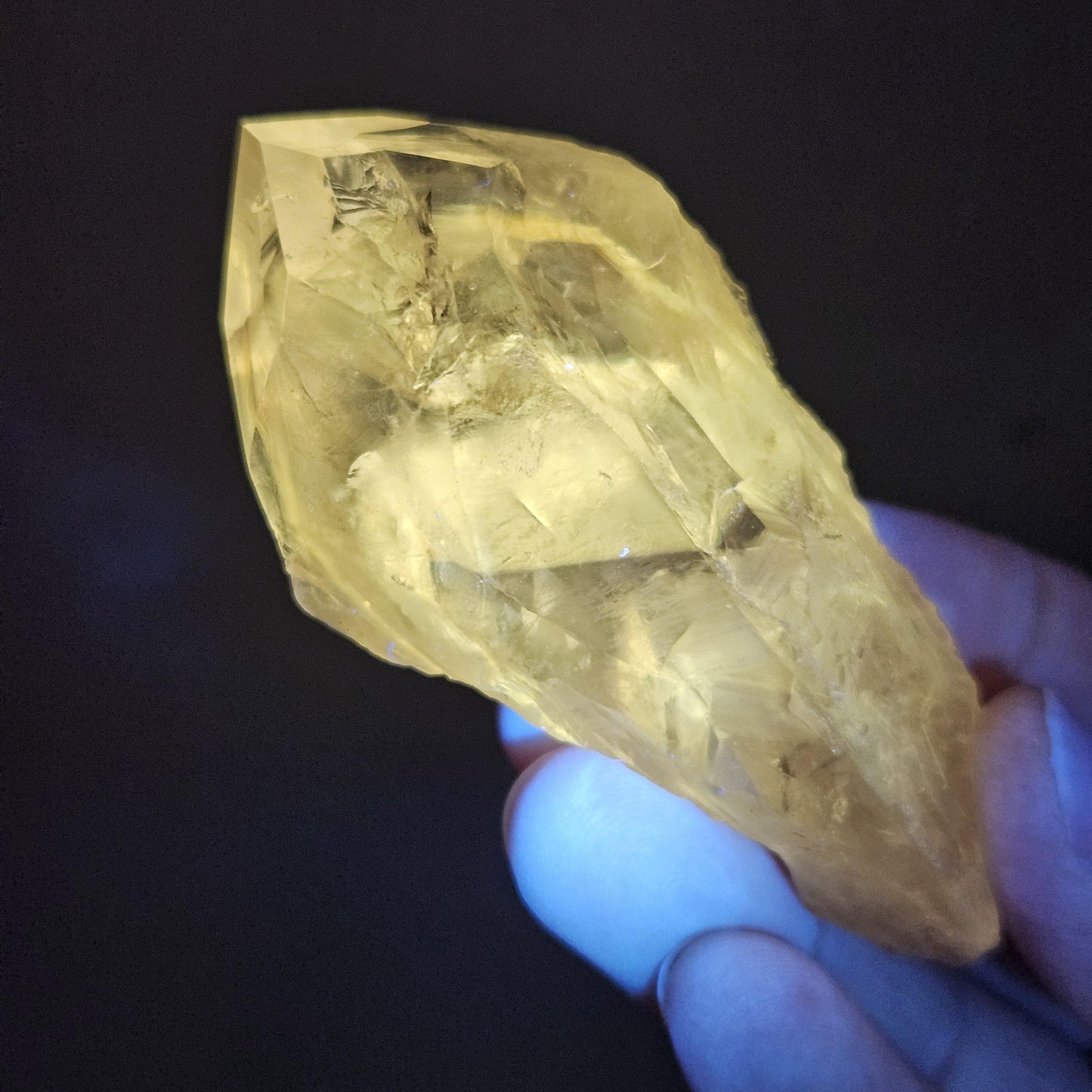 UV Phantom Powellite Amethyst 58g, Bahia Brazil Crystal