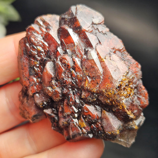 Alien Amethyst Elestial Hematite Crystal, 35g Indian Hematoid Amethyst