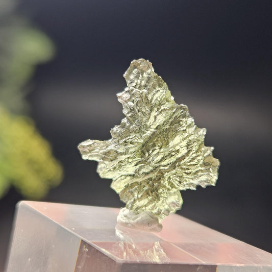 Besednice Moldavite "Hedgehog" Specimen 0.85g, Moldavite Crystal