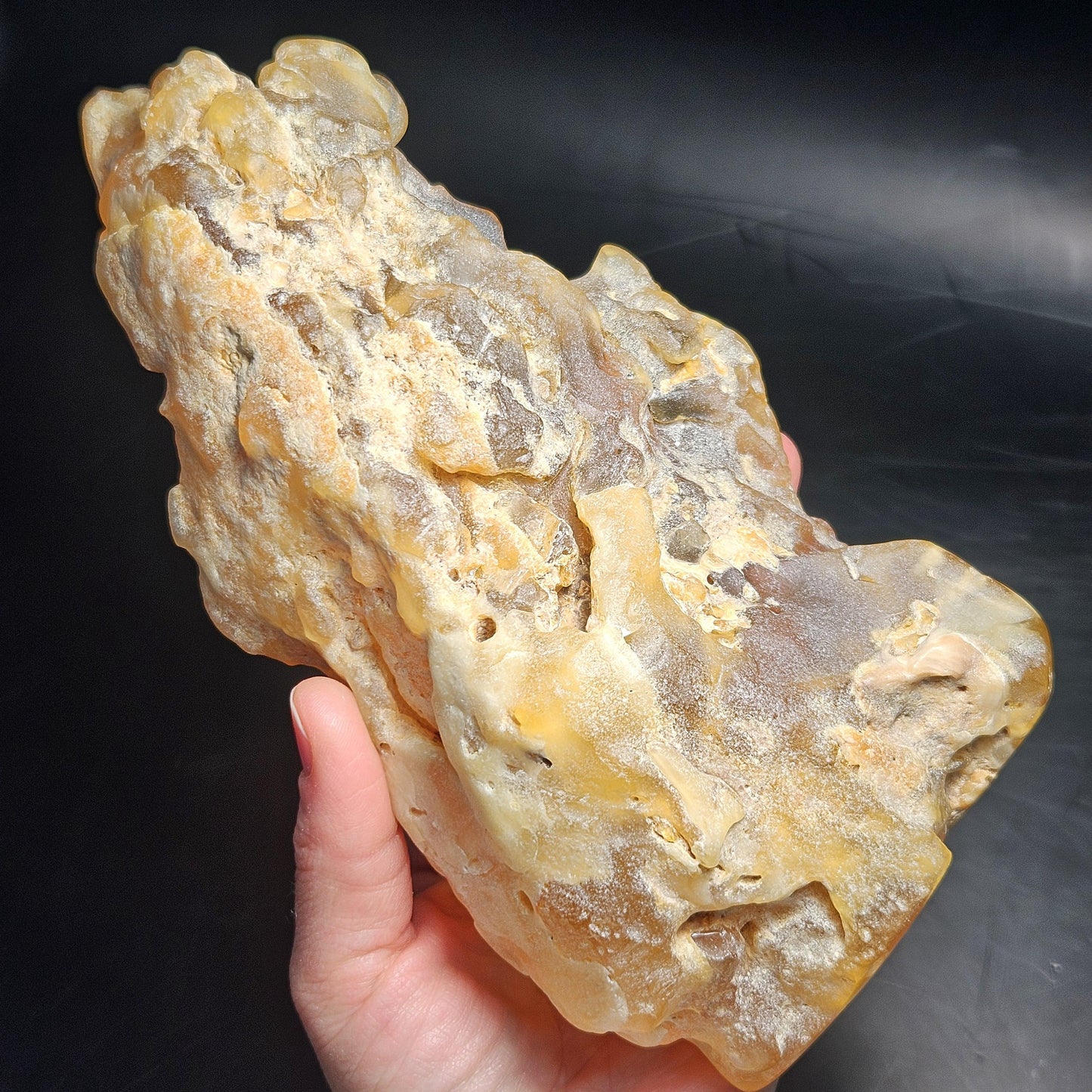 HUGE Amber with Moving Enhydro Bubble & Insect Inclusions 1.17lb