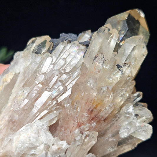 Congo Kundalini Citrine Quartz Cluster 232g, Smoky Citrine Crystal Multi
