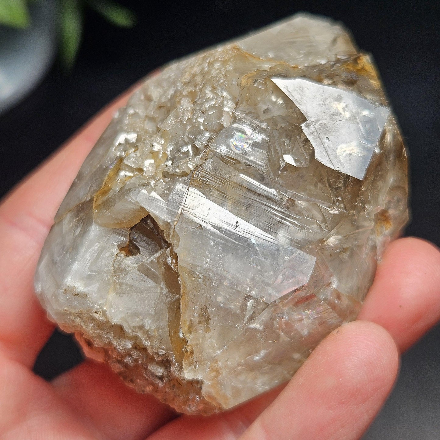 Skeletal Herkimer Diamond Quartz 151.08g, Etched Herkimer Crystal from New York