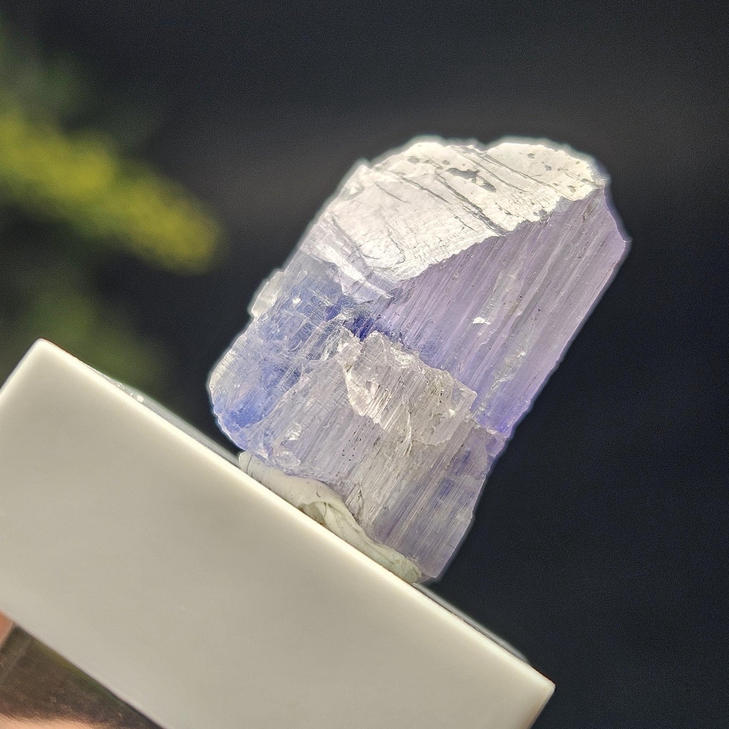 Bi-Colored Tanzanite Crystal, 3.91 grams