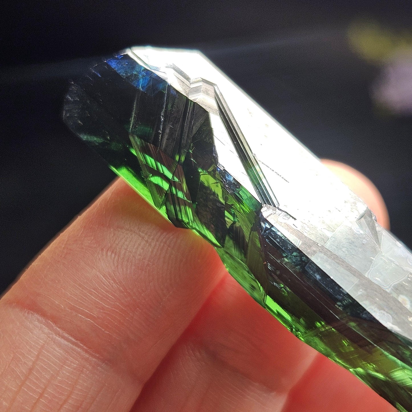 Vivianite Crystal Specimen 13.11g, Terminated Vivianite Crystal, Raw Blue