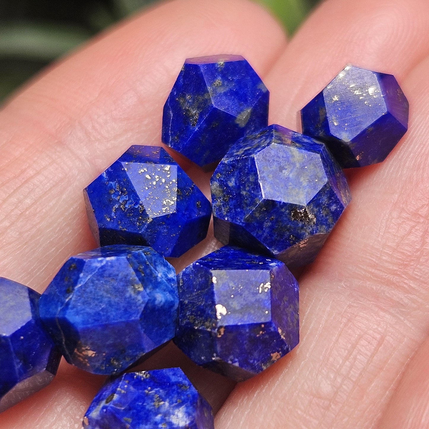 Lapis Lazuli Polished Faceted Stone, Polished Lapis Lazuli Stone, Lapis Lazuli Multi Faceted Crystal Specimen