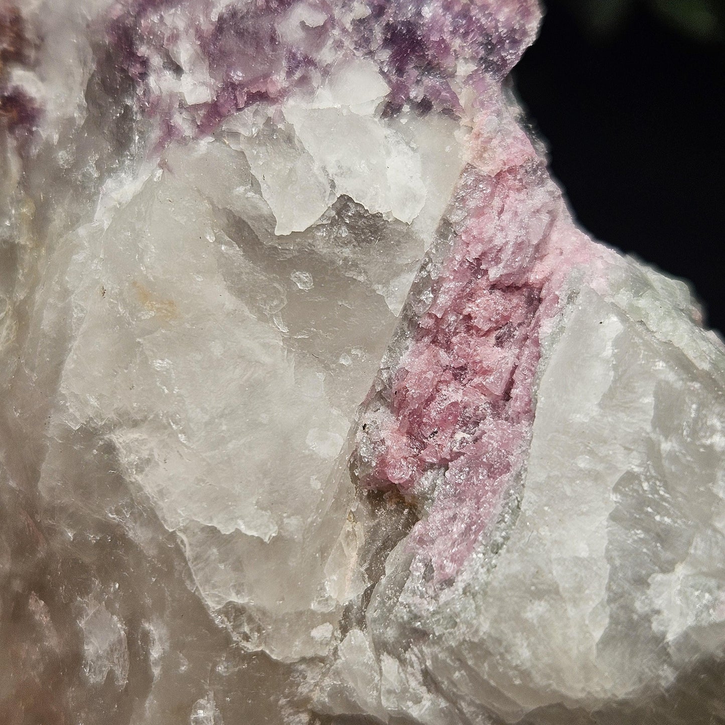 Pink Tourmaline in Lepidolite & Quartz from Brazil 293g, Watermelon Tourmaline, Raw Brazilian Tourmaline Specimen, Lepidolite Crystal