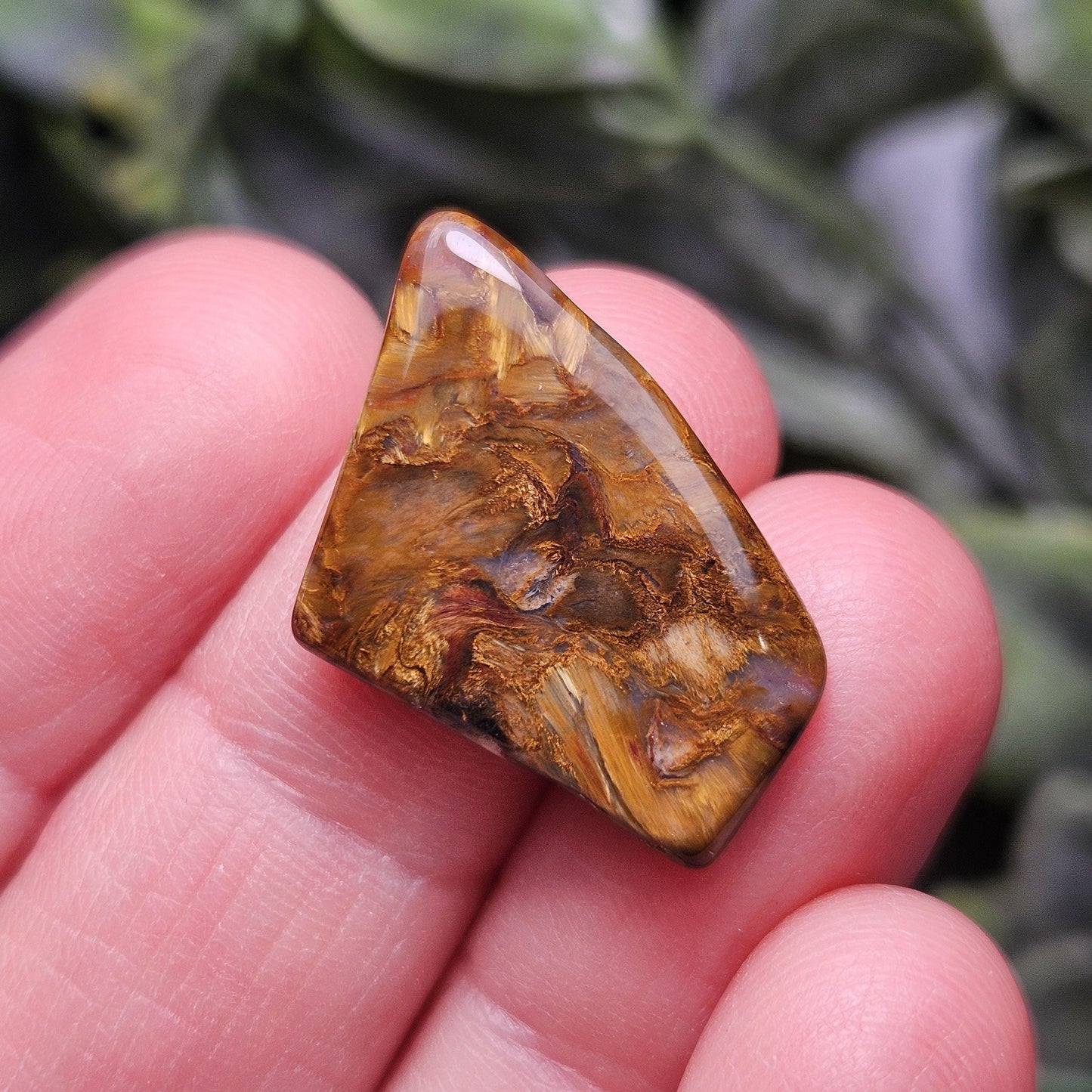 Golden Pietersite Stone, Authentic Namibian Polished Pietersite Specimen, Gold Pietersite Crystal