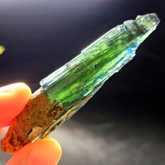 Vivianite Crystal Specimen 18.08g, Terminated Vivianite Crystal, Raw Blue