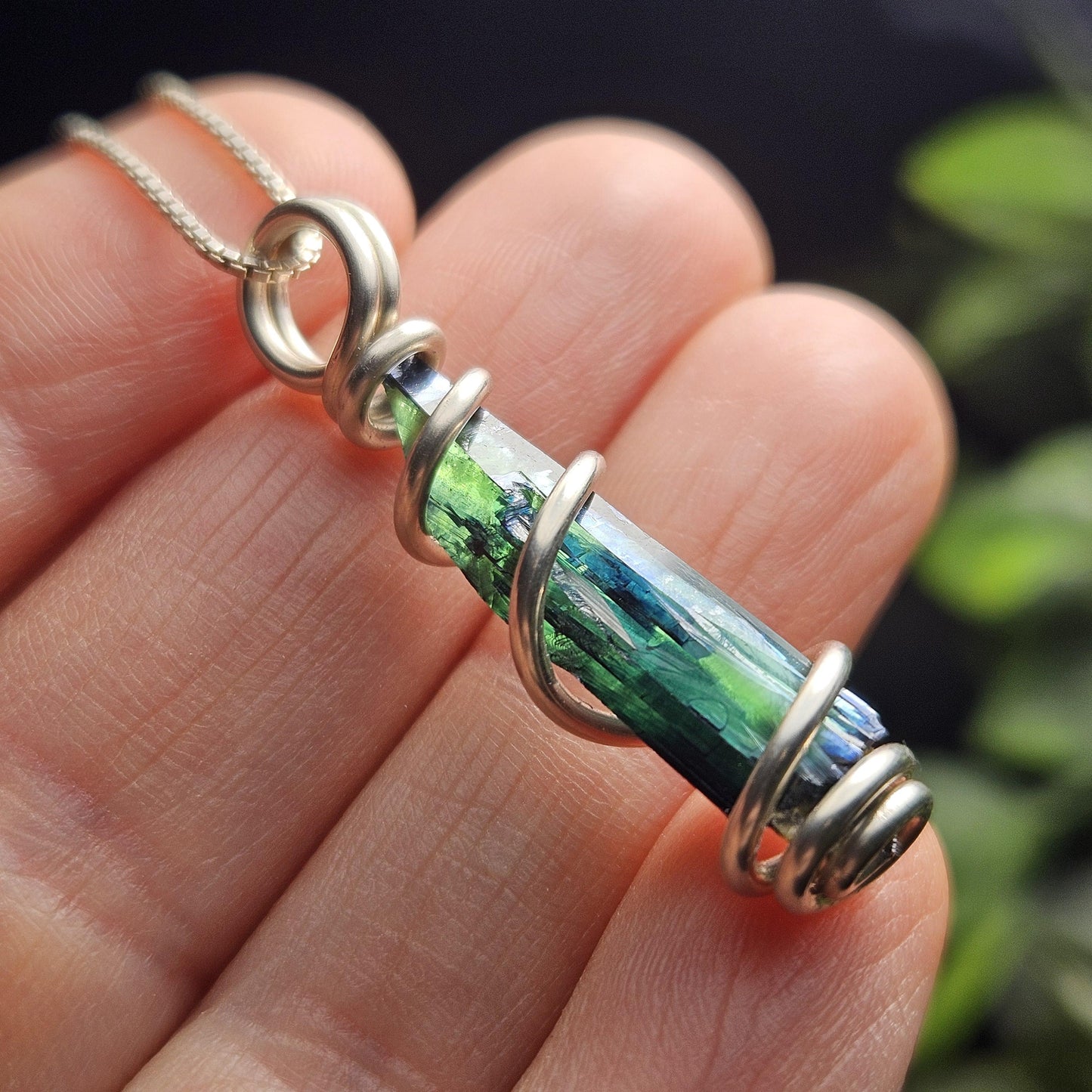 Vivianite Crystal Pendant, High Quality Terminated Specimen