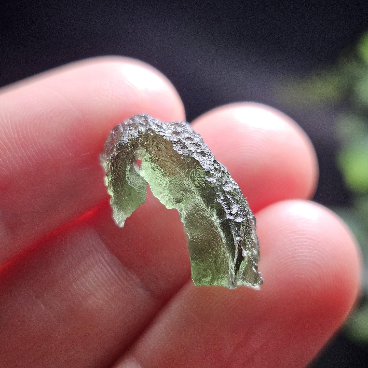 Moldavite Specimen 1.60g, Genuine Moldavite Tektite