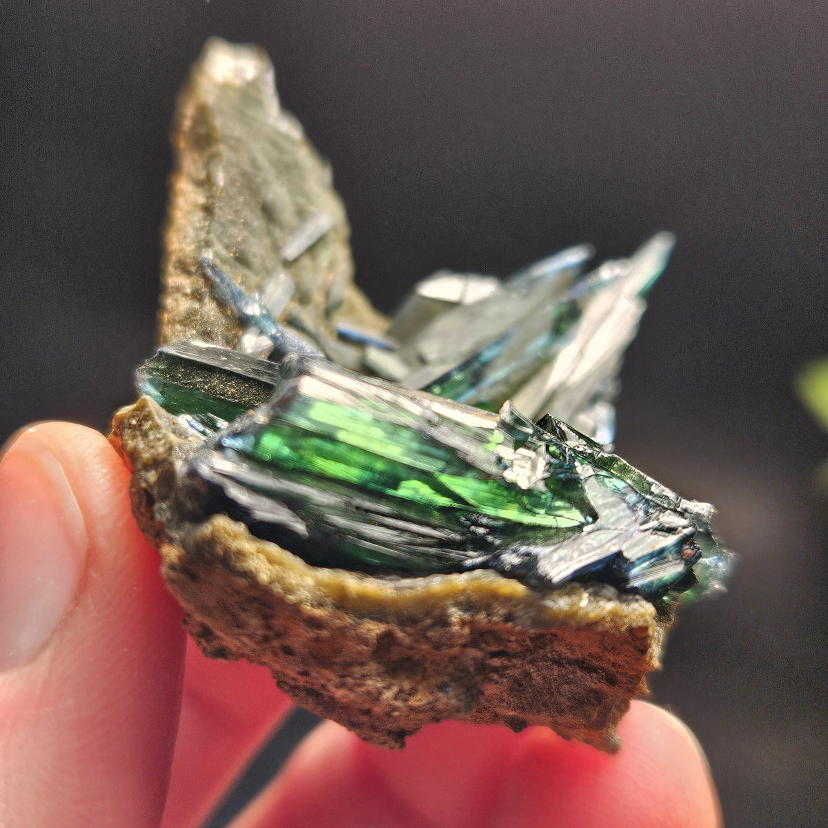 Vivianite Crystal Cluster 36.37g, Vivianite Specimen, Raw Blue