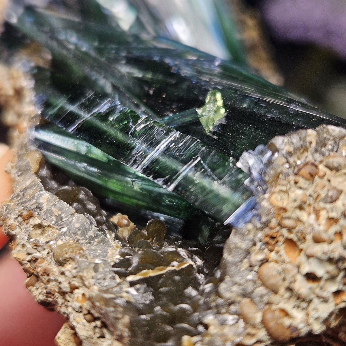 Vivianite Crystal Cluster Specimen 100.67g