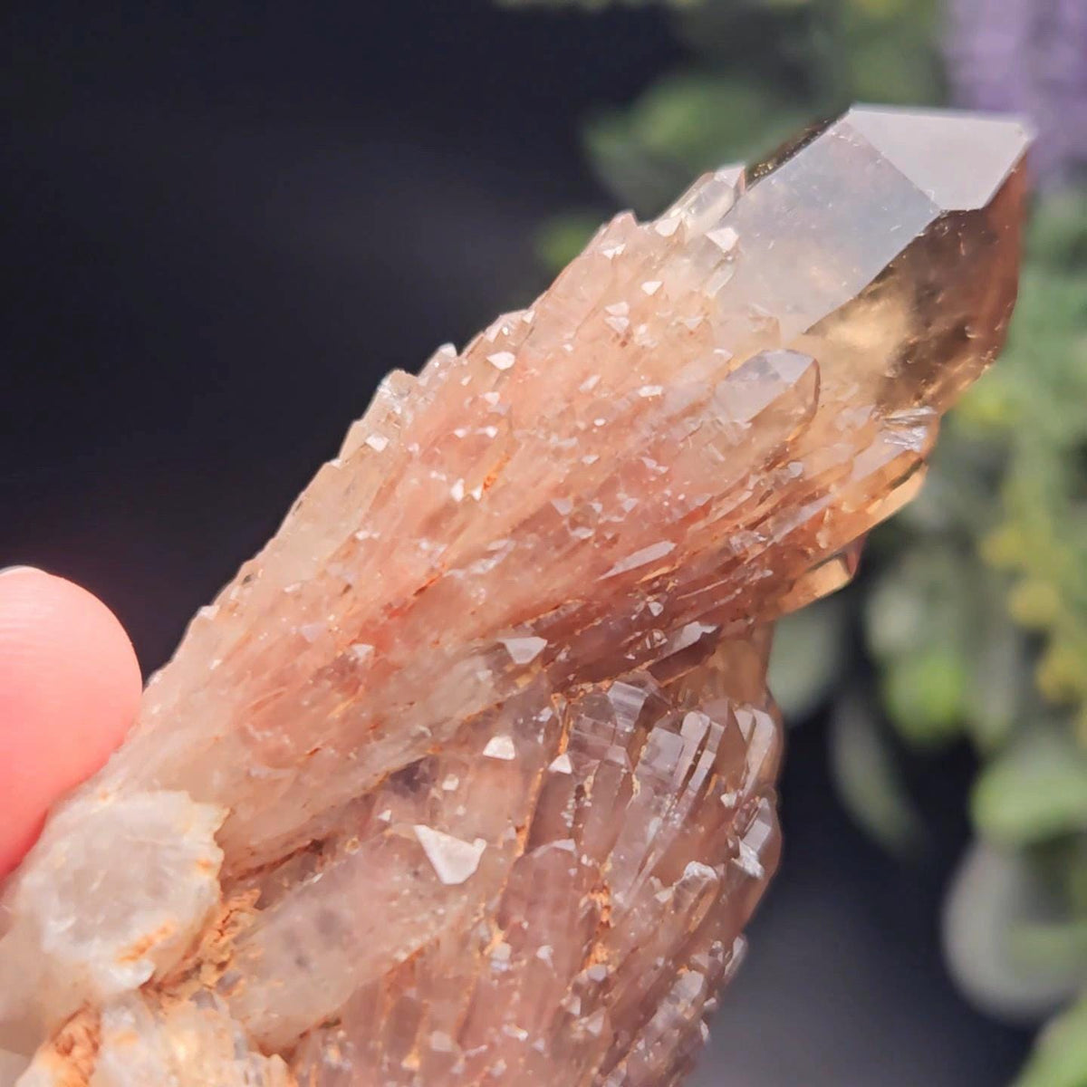 Kundalini Congo Citrine Quartz Cluster 93.58g, Smoky Citrine Crystal