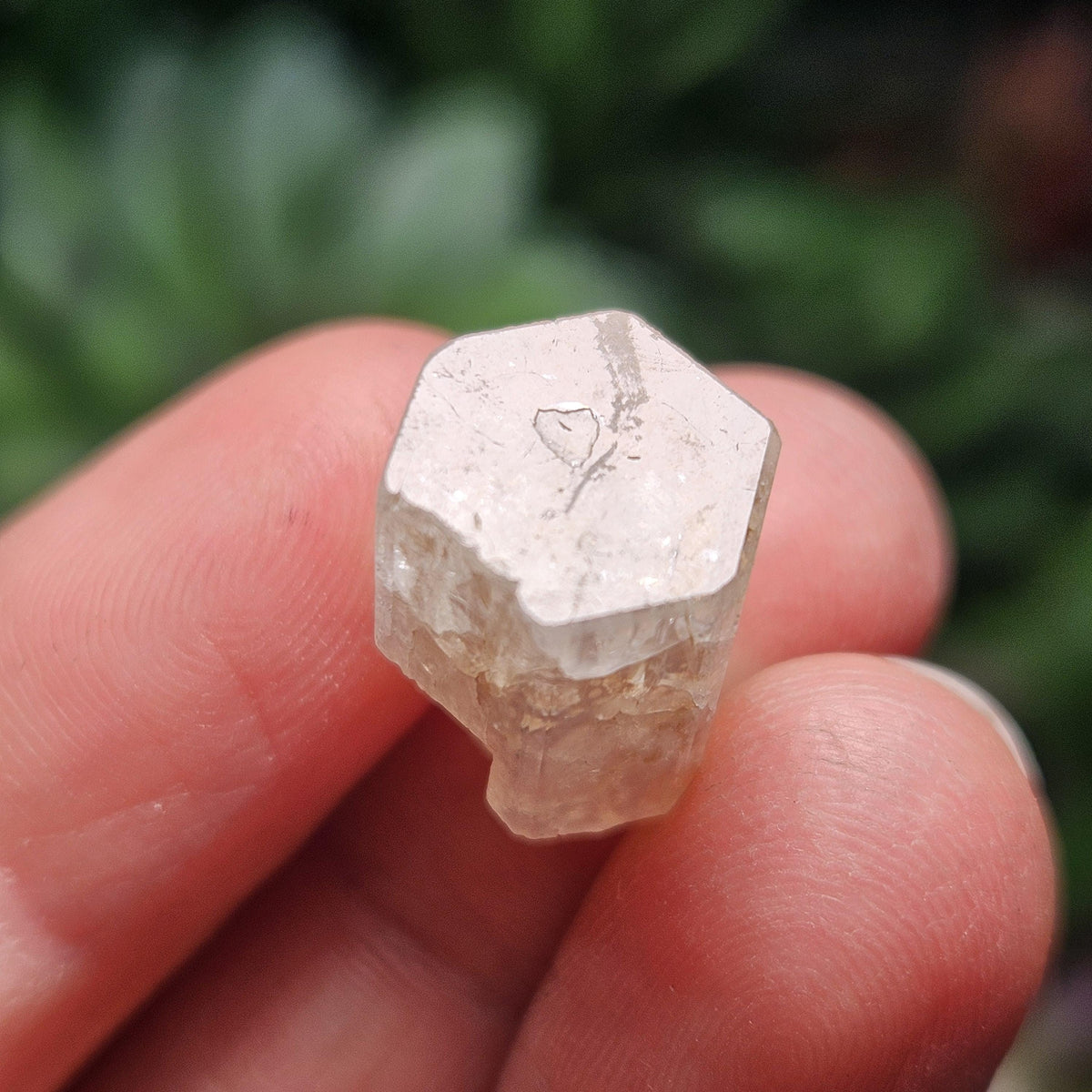 Raw Goshenite Crystal, Terminated Hexagonal Clear Aquamarine from Erongo Mountain Range, Namibia