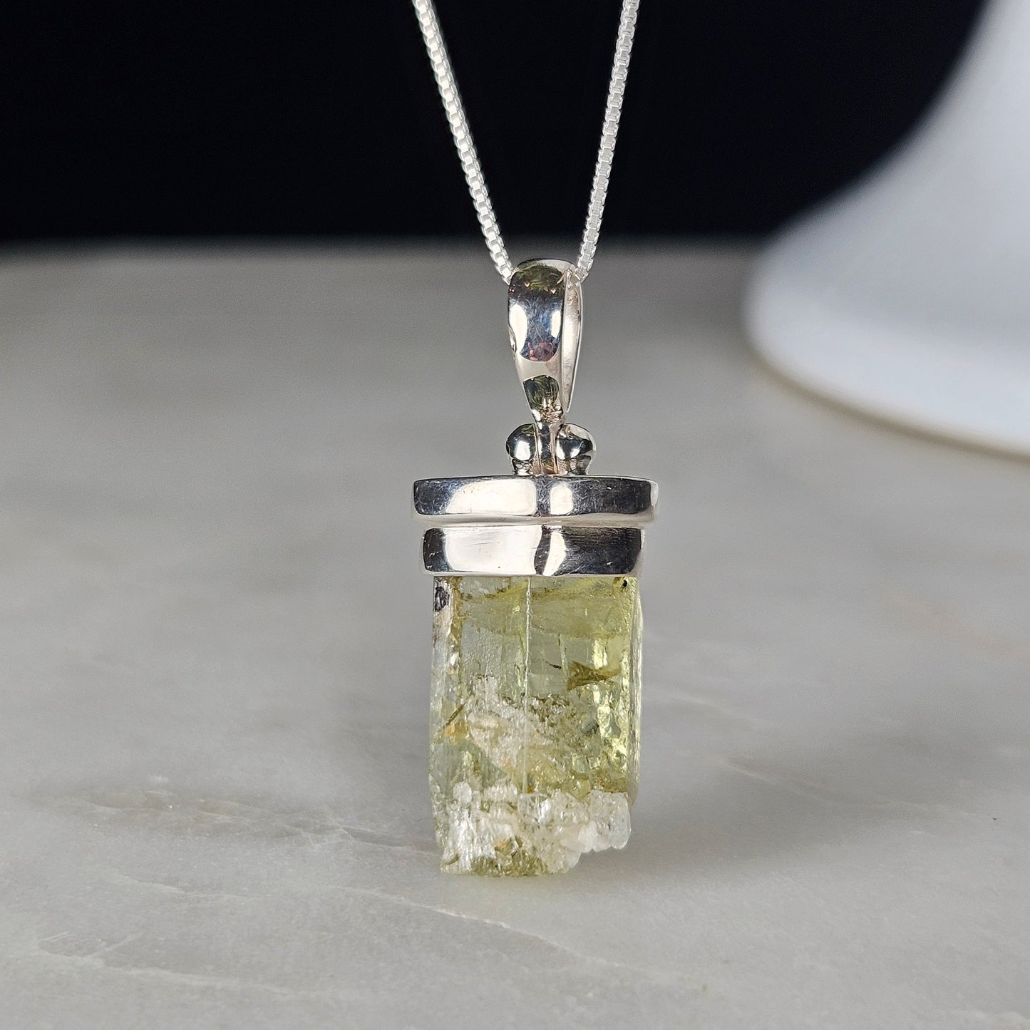 Heliodor Crystal Pendant 33x13mm