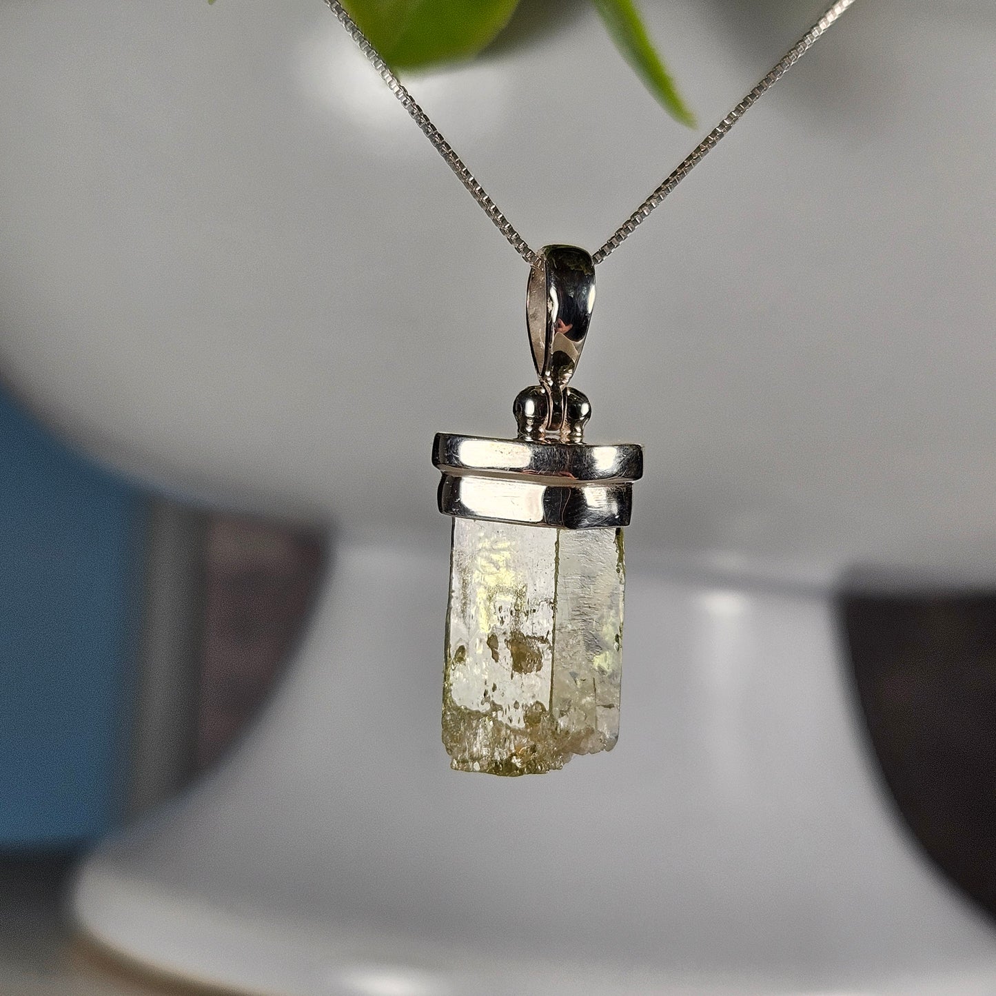 Heliodor Crystal Pendant 33x13mm