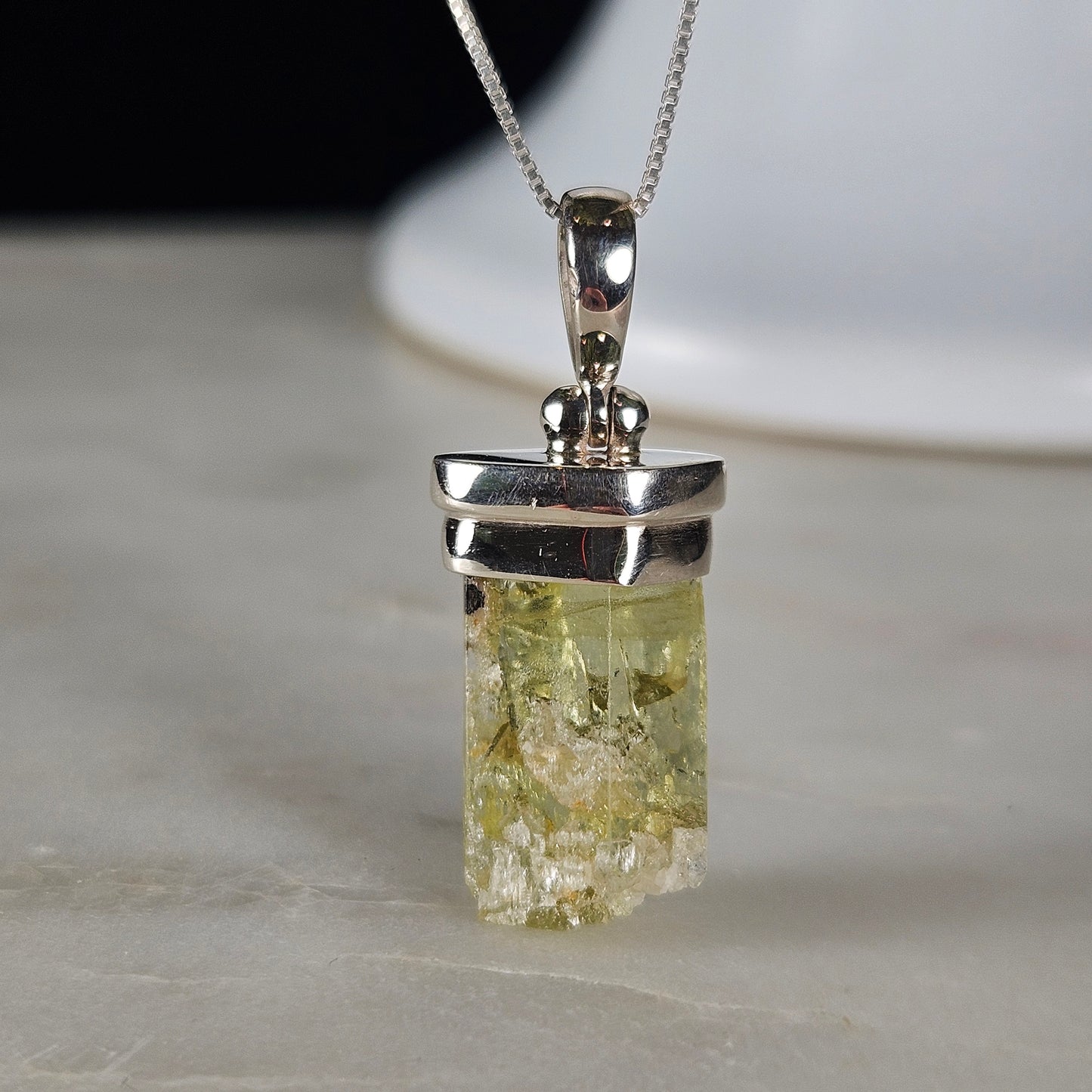 Heliodor Crystal Pendant 33x13mm