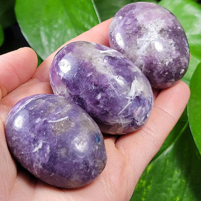Lepidolite Palm Stone