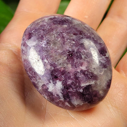 Lepidolite Palm Stone