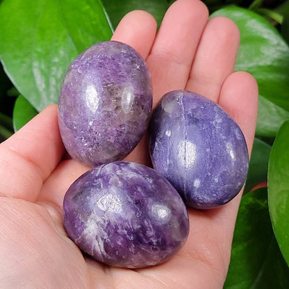 Lepidolite Palm Stone