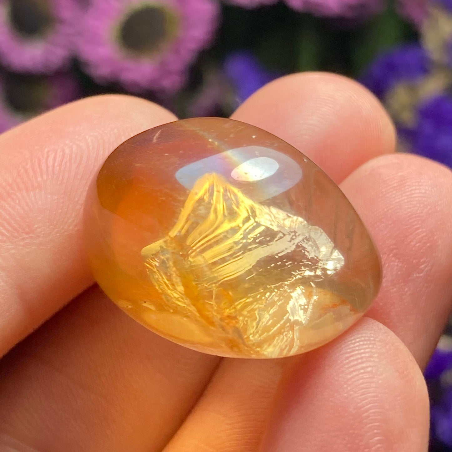 Sunset Aura Quartz Crystal