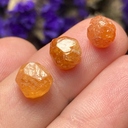Spessartine Garnet Crystal from Tanzania, Tanzanian Orange Garnet Specimen