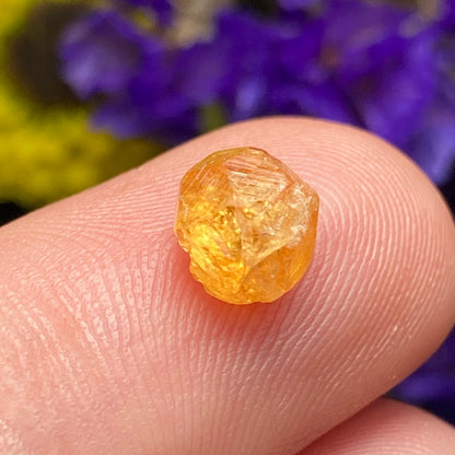 Spessartine Garnet Crystal from Tanzania, Tanzanian Orange Garnet Specimen
