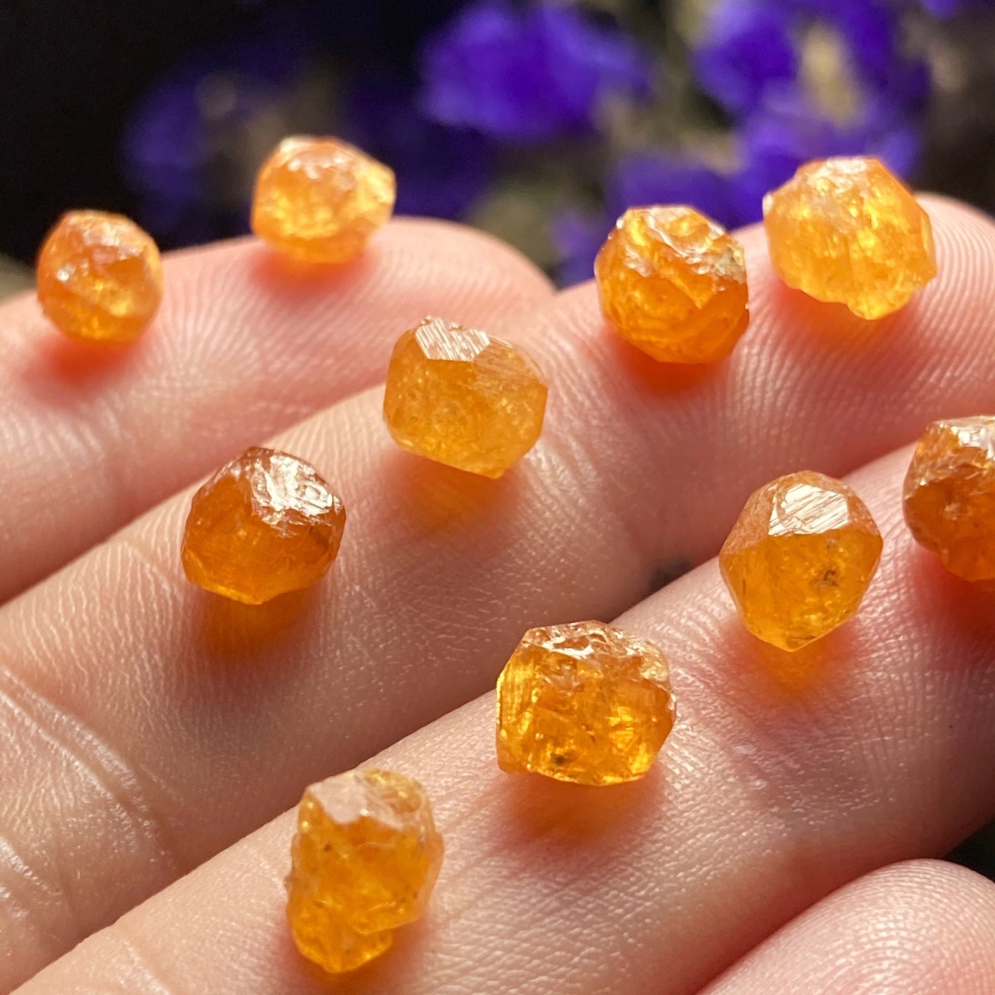 Spessartine Garnet Crystal from Tanzania, Tanzanian Orange Garnet Specimen