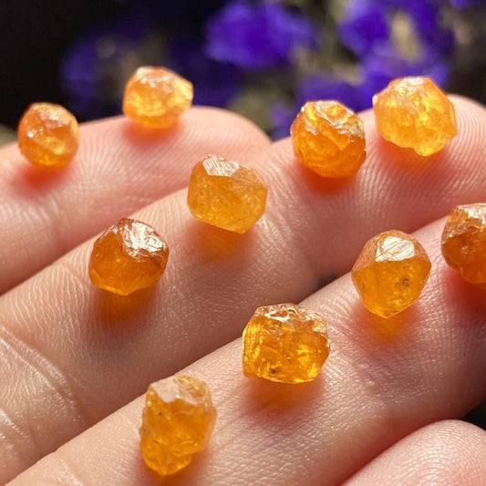 Spessartine Garnet Crystal from Tanzania, Tanzanian Orange Garnet Specimen