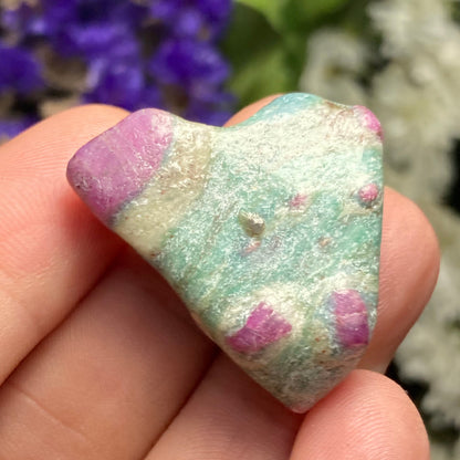 Ruby Crystal in Fuchsite, Tumbled Ruby Fuchsite