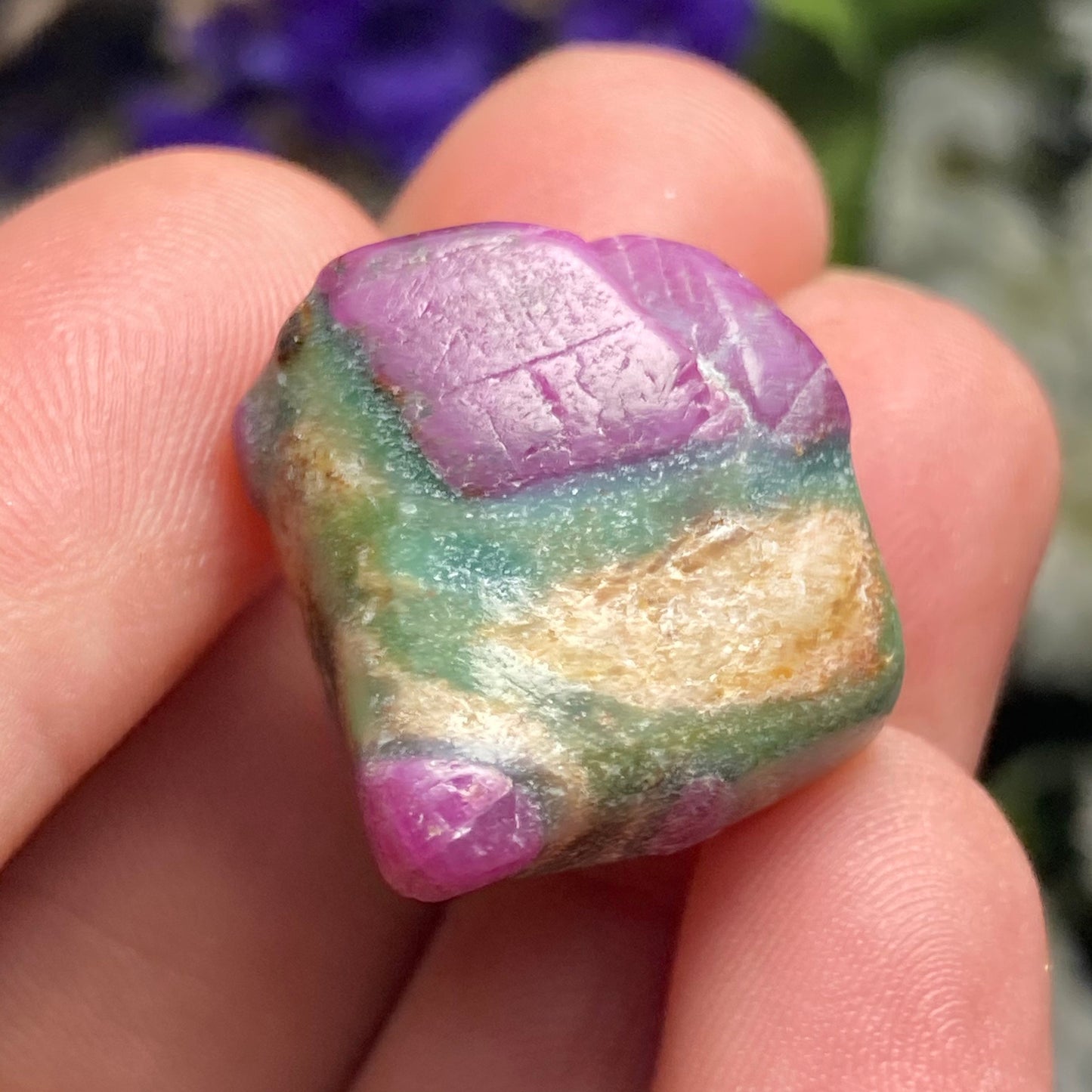 Ruby Crystal in Fuchsite, Tumbled Ruby Fuchsite