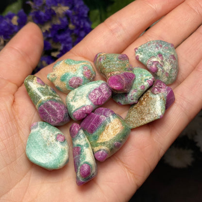 Ruby Crystal in Fuchsite, Tumbled Ruby Fuchsite