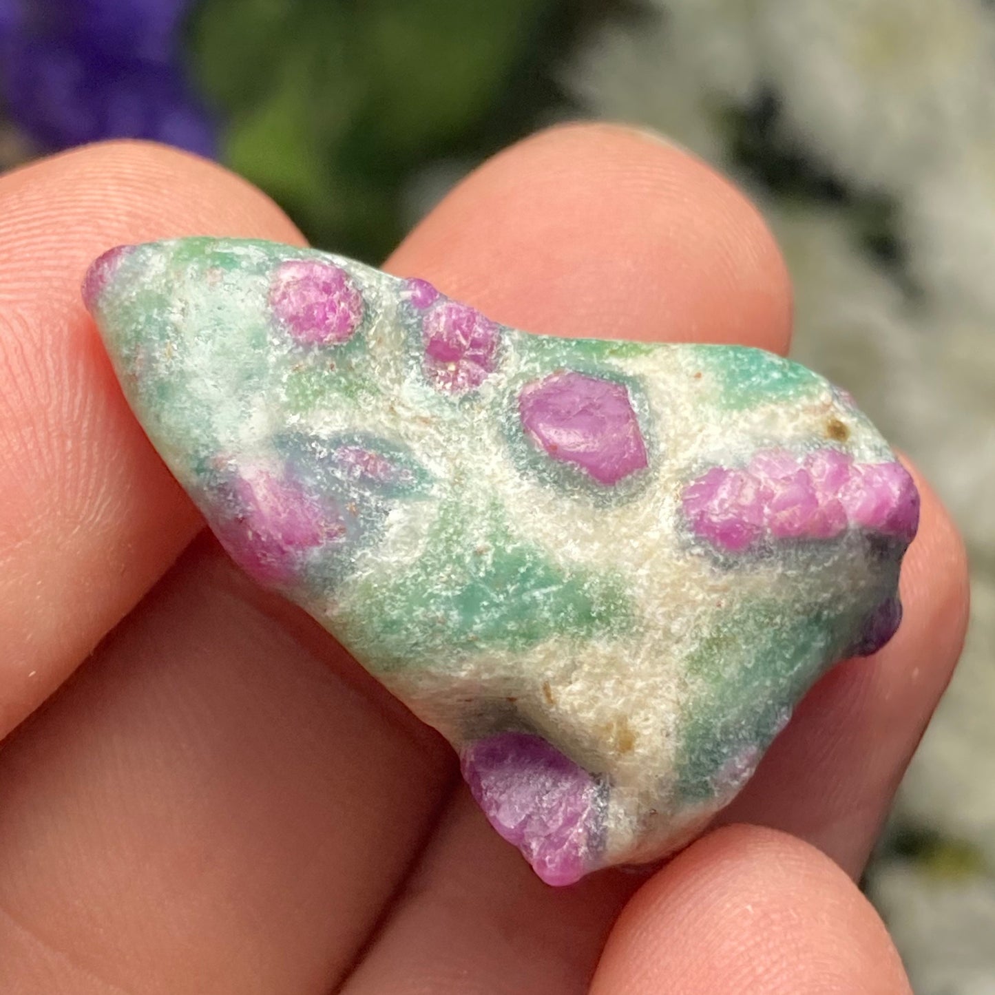 Ruby Crystal in Fuchsite, Tumbled Ruby Fuchsite