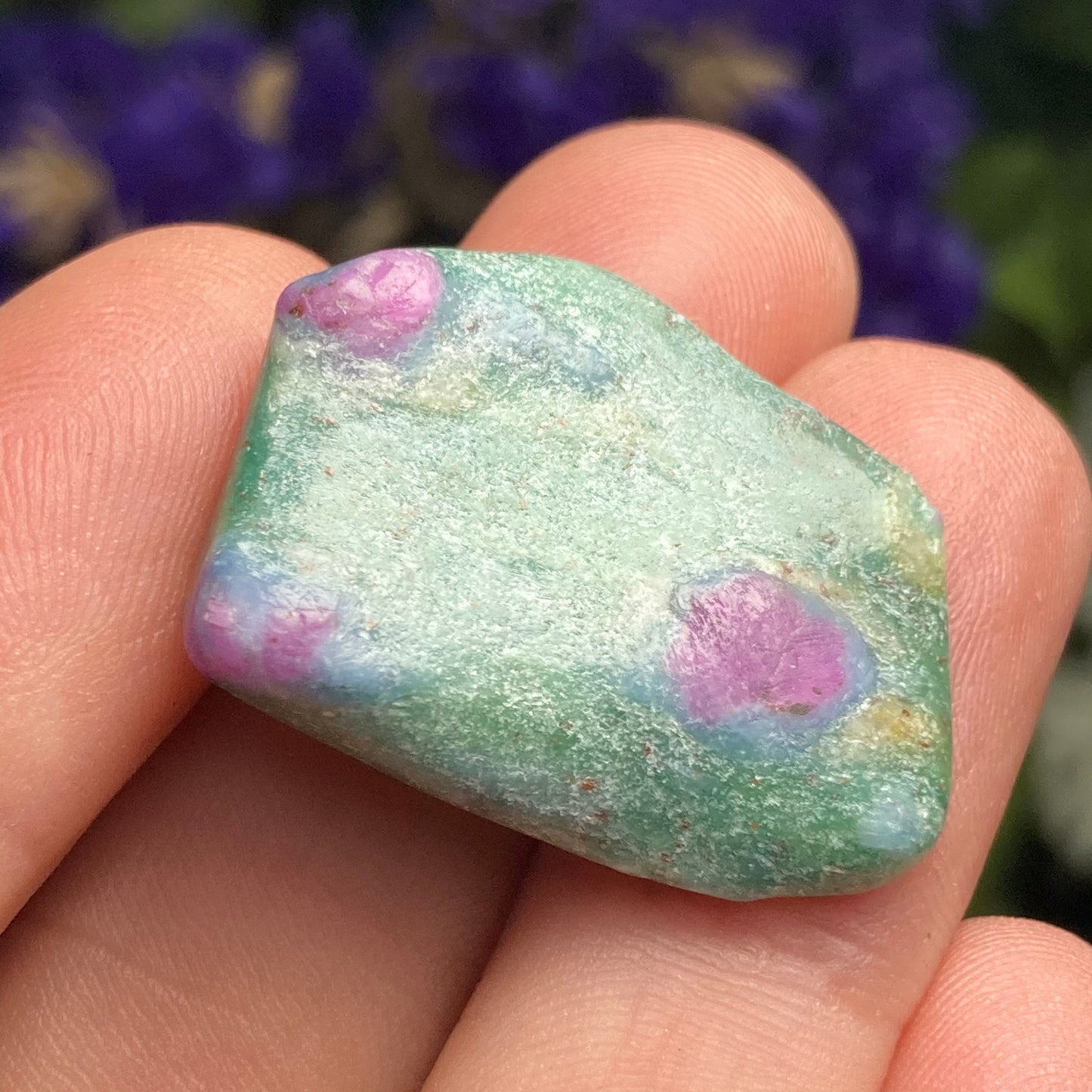 Ruby Crystal in Fuchsite, Tumbled Ruby Fuchsite