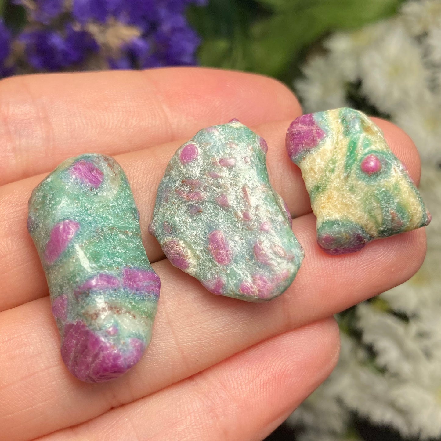 Ruby Crystal in Fuchsite, Tumbled Ruby Fuchsite