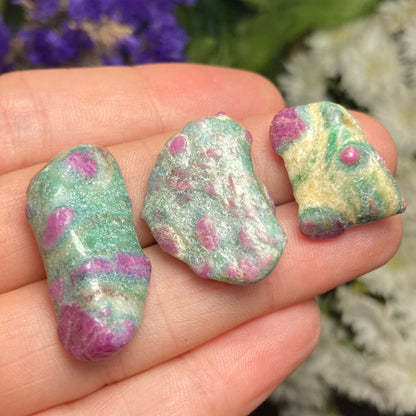 Ruby Crystal in Fuchsite, Tumbled Ruby Fuchsite