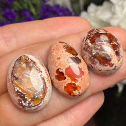 Mexican Fire Opal Crystal, Fire Opal Cabochon