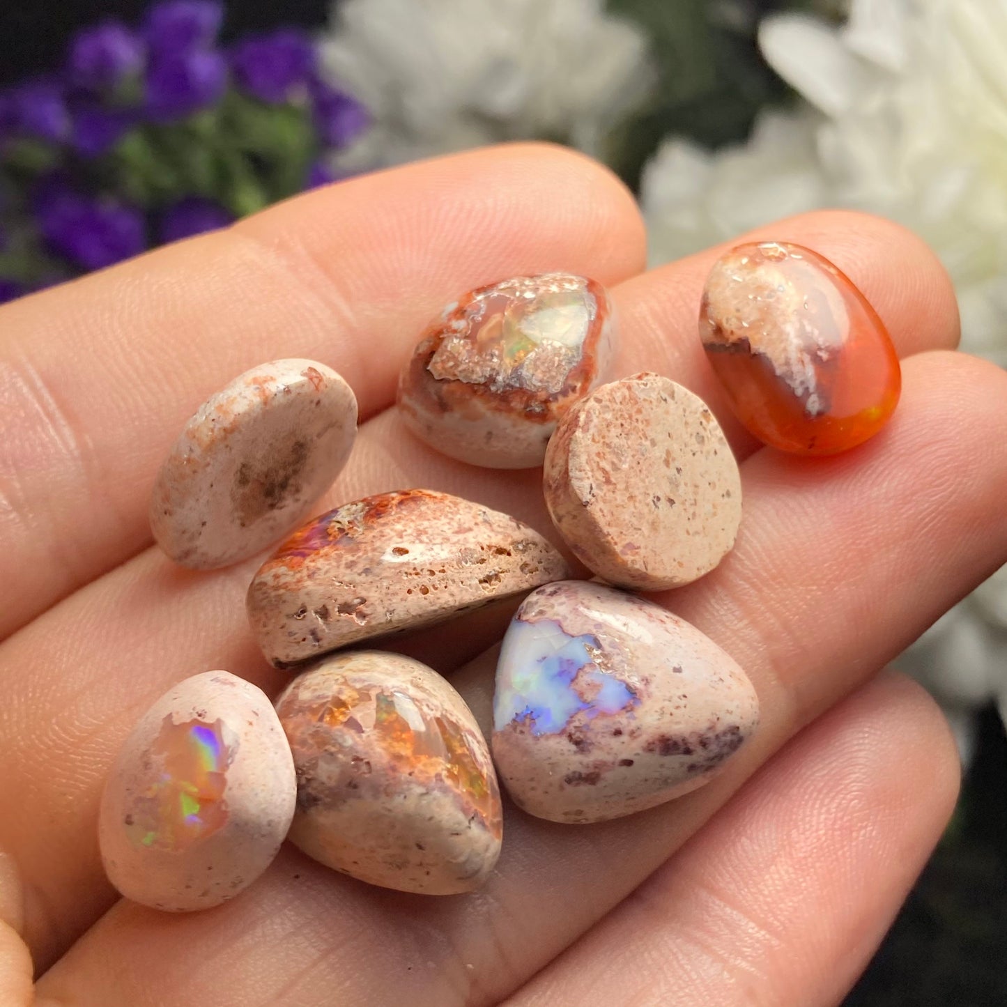 Mexican Fire Opal Crystal, Fire Opal Cabochon