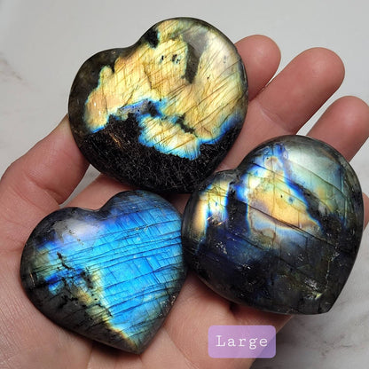 Labradorite Heart